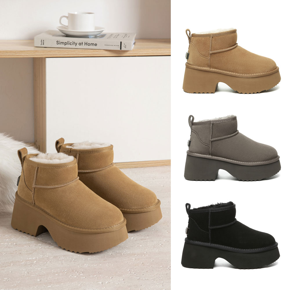 [무료배송] 호주정품 EVER AU 아리엘 플랫폼 어그 부츠 (굽6cm) UGG UEA3014