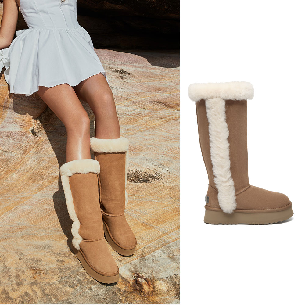 [무료배송] EVER AU 에버어그 카치 플랫폼 어그 톨 부츠 UEA3172